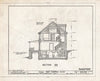 Historic Pictoric : Blueprint 10. Section B-B - Isaac Van Campen House, Old Mine Road, Wallpack Center, Sussex County, NJ