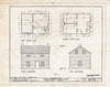 Historic Pictoric : Blueprint HABS NJ,21-MILBRO.V,2-A- (Sheet 2 of 2) - Moses Shoemaker Farm, Small House, Millbrook, Warren County, NJ