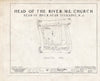 Historic Pictoric : Blueprint HABS NJ,1-,1- (Sheet 0 of 9) - Head-of-The-River Methodist Episcopal Church, Etna Road, Corbin City, Atlantic County, NJ