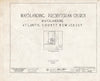 Historic Pictoric : Blueprint HABS NJ,1-Mayla,1- (Sheet 0 of 12) - Mays Landing Presbyterian Church, Mays Landing, Atlantic County, NJ