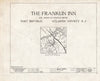 Historic Pictoric : Blueprint HABS NJ,1-POREP,2- (Sheet 0 of 17) - Franklin Inn & Store, Mill Road, Port Republic, Atlantic County, NJ