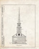 Historic Pictoric : Blueprint HABS NJ,2-DUMO,3- (Sheet 2 of 22) - North Reformed Church of Schraalenburgh, Washington & Madison Avenues, Dumont, Bergen County, NJ