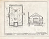 Historic Pictoric : Blueprint HABS NJ,2-DUMO,3- (Sheet 5 of 22) - North Reformed Church of Schraalenburgh, Washington & Madison Avenues, Dumont, Bergen County, NJ