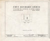 Historic Pictoric : Blueprint HABS NJ,2-HACK,1- (Sheet 0 of 8) - First Reformed Church of Hackensack, Church & Court Streets, Hackensack, Bergen County, NJ