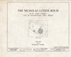 Historic Pictoric : Blueprint HABS NJ,2-HACK,5- (Sheet 0 of 9) - Nicholas Lozier House, 393 Main Street, Hackensack, Bergen County, NJ