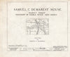 Historic Pictoric : Blueprint HABS NJ,2-,1- (Sheet 0 of 18) - Samuel C. Demarest House, 511 Market Street, Saddle River, Bergen County, NJ
