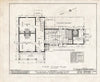 Historic Pictoric : Blueprint HABS NJ,3-Bord,4- (Sheet 2 of 22) - Richard Watson-Gilder House, Bordentown, Burlington County, NJ