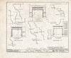 Historic Pictoric : Blueprint HABS NJ,3-BURL,8- (Sheet 13 of 22) - Isaac Neale-Collins House, Broad & York Streets, Burlington, Burlington County, NJ
