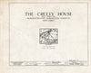 Historic Pictoric : Blueprint HABS NJ,3-Char.V,4- (Sheet 0 of 7) - Rodman-Creely House, Charleston, Burlington County, NJ