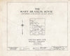 Historic Pictoric : Blueprint HABS NJ,3-CROWI,2- (Sheet 0 of 16) - Middletown-Braislin House, Main Street, Crosswicks, Burlington County, NJ
