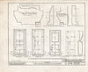Historic Pictoric : Blueprint HABS NJ,3-CROWI,2- (Sheet 14 of 16) - Middletown-Braislin House, Main Street, Crosswicks, Burlington County, NJ