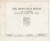 Historic Pictoric : Blueprint HABS NJ,3-EVBO.V,2- (Sheet 0 of 16) - Hewlings House, Mt. Laurel Road, Evesboro, Burlington County, NJ