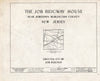 Historic Pictoric : Blueprint HABS NJ,3-JOBTO.V,1- (Sheet 0 of 8) - Job Ridgway House, Jobstown, Burlington County, NJ