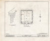 Historic Pictoric : Blueprint HABS NJ,3-RANC,3- (Sheet 1 of 3) - Friends School, Main Street, Rancocas, Burlington County, NJ