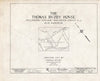 Historic Pictoric : Blueprint HABS NJ,3-RANC.V,2- (Sheet 0 of 19) - Thomas Buzby House, Rancocas River, Rancocas, Burlington County, NJ
