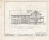 Historic Pictoric : Blueprint HABS NJ,3-RANC.V,2- (Sheet 7 of 19) - Thomas Buzby House, Rancocas River, Rancocas, Burlington County, NJ