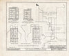 Historic Pictoric : Blueprint HABS NJ,3-RANC.V,2- (Sheet 18 of 19) - Thomas Buzby House, Rancocas River, Rancocas, Burlington County, NJ