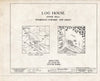 Historic Pictoric : Blueprint HABS NJ,3-UPMI,1- (Sheet 0 of 2) - Peter Bard Log Cabin, Lebanon State Forest, Upper Mill, Burlington County, NJ