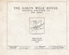 Historic Pictoric : Blueprint HABS NJ,3-RANC.V,3- (Sheet 0 of 21) - Aaron Wills House, Rancocas, Burlington County, NJ