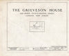 Historic Pictoric : Blueprint HABS NJ,4-CAM,6- (Sheet 0 of 4) - Grieveson House, 1218 North Thirty-Second Street, Camden, Camden County, NJ