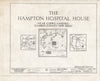 Historic Pictoric : Blueprint HABS NJ,4-CHEWL.V,1- (Sheet 0 of 13) - Hampton Hospital House, Chews, Camden County, NJ