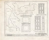 Historic Pictoric : Blueprint HABS NJ,4-,1- (Sheet 7 of 11) - Childs-French Farm, Springdale Road, Fellowship, Burlington County, NJ