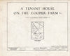 Historic Pictoric : Blueprint HABS NJ,4-GLEND,1- (Sheet 0 of 2) - Kay-Cooper Tenant House, Glendale, Camden County, NJ
