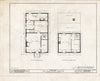 Historic Pictoric : Blueprint HABS NJ,4-HADFI,4- (Sheet 1 of 2) - Mickle House, 23 Ellis Street, Haddonfield, Camden County, NJ