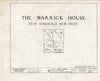 Historic Pictoric : Blueprint HABS NJ,4-SOM.V,1- (Sheet 0 of 10) - Warrick House, Warrick Road, Somerdale, Camden County, NJ
