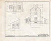 Historic Pictoric : Blueprint HABS NJ,6-GREWI.V,5- (Sheet 8 of 13) - John Brick III House, County Road 50, Dutch Neck, Mercer County, NJ