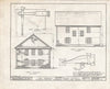 Historic Pictoric : Blueprint HABS NJ,6-FAIRT,1- (Sheet 3 of 10) - Fairfield Presbyterian Church, Fairton, Cumberland County, NJ