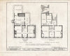 Historic Pictoric : Blueprint HABS NJ,6-GREWI,3- (Sheet 1 of 9) - Leonard Gibbon Homestead, Main Street, Greenwich, Cumberland County, NJ