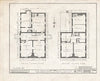 Historic Pictoric : Blueprint HABS NJ,6-GREWI,7- (Sheet 2 of 11) - Richard Wood House, Main Street & Bacon's Neck Road, Greenwich, Cumberland County, NJ