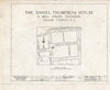 Blueprint HABS NJ,16-PAT,5- (Sheet 0 of 15) - Daniel Thompson House, 11 Mill Street, Paterson, Passaic County, NJ
