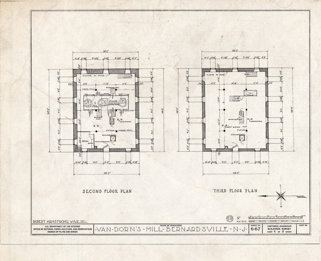 Blueprint HABS NJ,18-BERVI,1- (Sheet 4 of 5) - Van Doren's Mill, Bernardsville, Somerset County, NJ