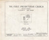 Blueprint 0. Cover Sheet - First Presbyterian Church, Broad Street, Elizabeth, Union County, NJ