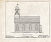 Blueprint HABS NJ,20-NEWP,1- (Sheet 2 of 14) - Presbyterian Church, Springfield Avenue & Passaic Street, New Providence, Union County, NJ