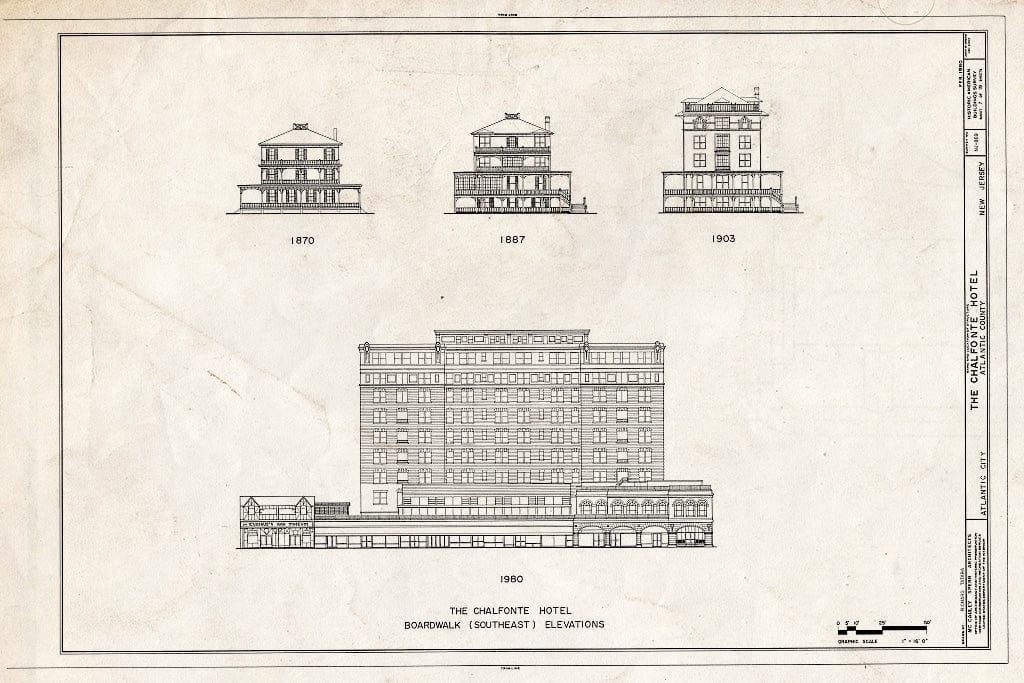 Blueprint HABS NJ,1-ATCI,4- (Sheet 7 of 19) - Chalfonte Hotel, Pacific & North Carolina Avenues, Atlantic City, Atlantic County, NJ