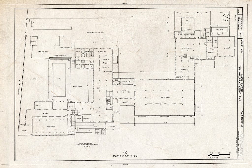 Blueprint HABS NJ,1-ATCI,4- (Sheet 10 of 19) - Chalfonte Hotel, Pacific & North Carolina Avenues, Atlantic City, Atlantic County, NJ