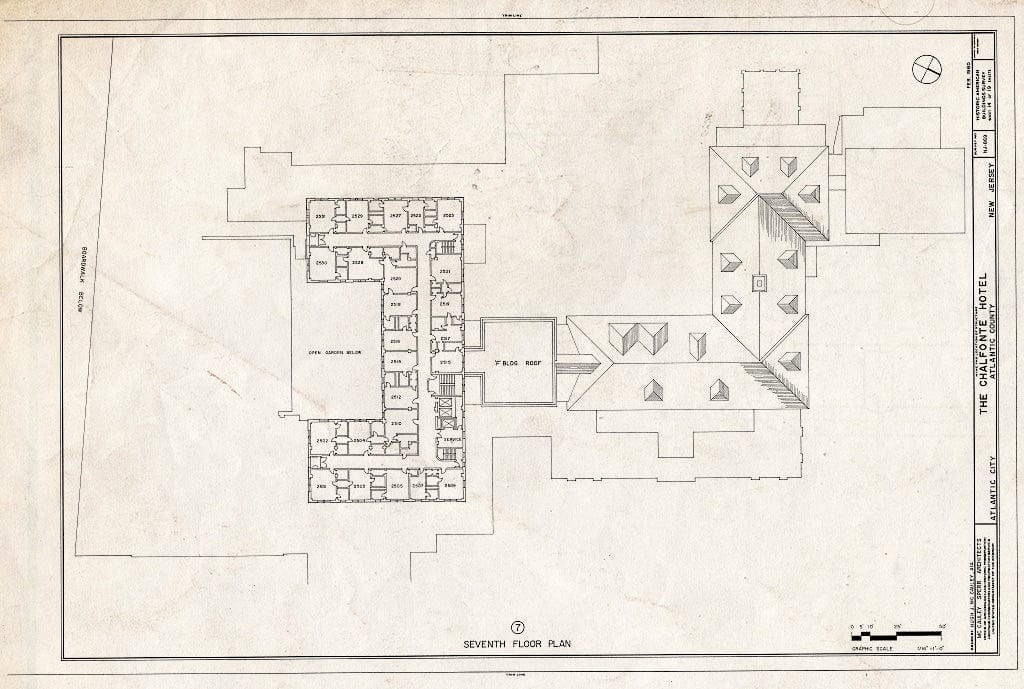 Blueprint HABS NJ,1-ATCI,4- (Sheet 14 of 19) - Chalfonte Hotel, Pacific & North Carolina Avenues, Atlantic City, Atlantic County, NJ