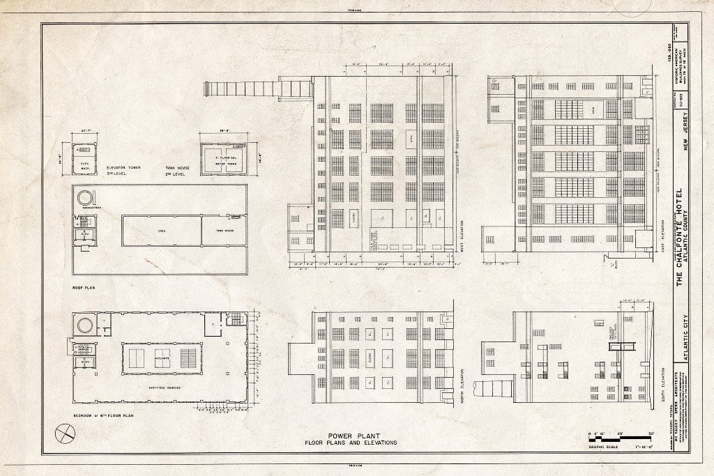 Blueprint HABS NJ,1-ATCI,4- (Sheet 19 of 19) - Chalfonte Hotel, Pacific & North Carolina Avenues, Atlantic City, Atlantic County, NJ