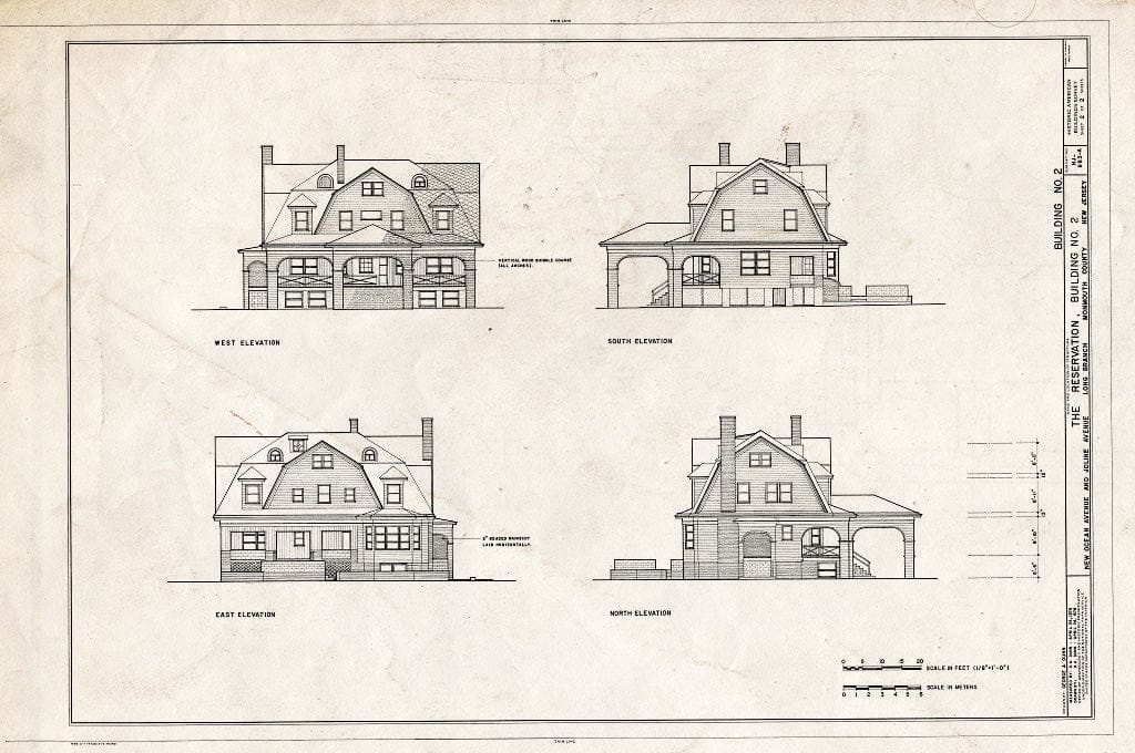 Blueprint HABS NJ,13-LOBRA,3-A- (Sheet 2 of 2) - The Reservation, Building No. 2, New Ocean & Joline Avenues, Long Branch, Monmouth County, NJ