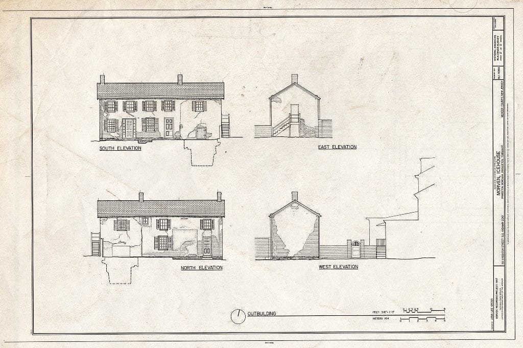 Blueprint HABS NJ,11-Print,7-A- (Sheet 2 of 2) - Morven, Icehouse, 55 Stockton Street (U.S. Highway 206), Princeton, Mercer County, NJ