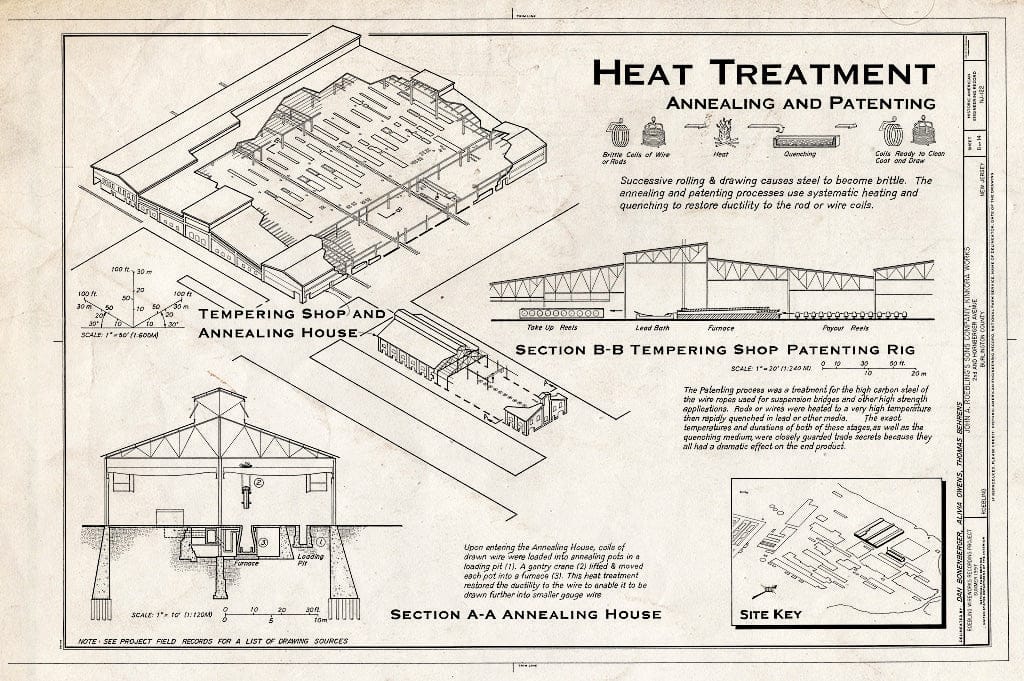 Blueprint HAER NJ,3-ROEBL,1- (Sheet 8 of 14) - John A. Roebling's Sons Company, Kinkora Works, Second & Hornberger Avenues, Roebling, Burlington County, NJ