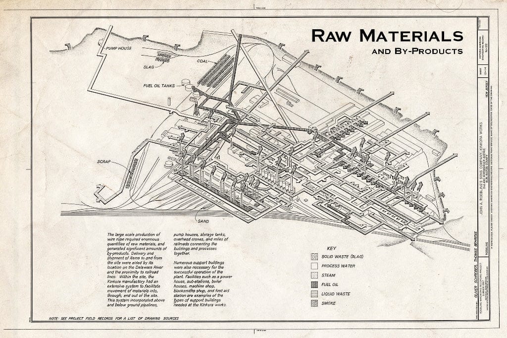 Blueprint HAER NJ,3-ROEBL,1- (Sheet 12 of 14) - John A. Roebling's Sons Company, Kinkora Works, Second & Hornberger Avenues, Roebling, Burlington County, NJ