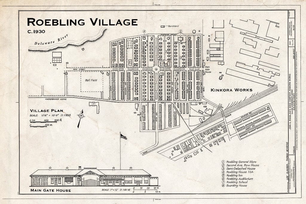 Blueprint HAER NJ,3-ROEBL,1- (Sheet 13 of 14) - John A. Roebling's Sons Company, Kinkora Works, Second & Hornberger Avenues, Roebling, Burlington County, NJ