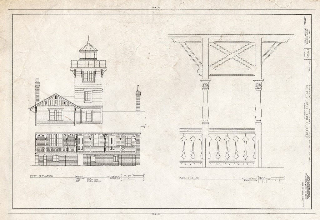 Blueprint HABS NJ,5-NWILDW,1- (Sheet 5 of 7) - Hereford Inlet Light Station, 154 Central Avenue, North Wildwood, Cape May County, NJ