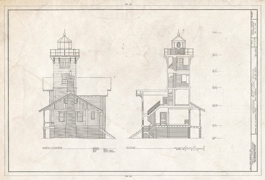 Blueprint HABS NJ,5-NWILDW,1- (Sheet 7 of 7) - Hereford Inlet Light Station, 154 Central Avenue, North Wildwood, Cape May County, NJ