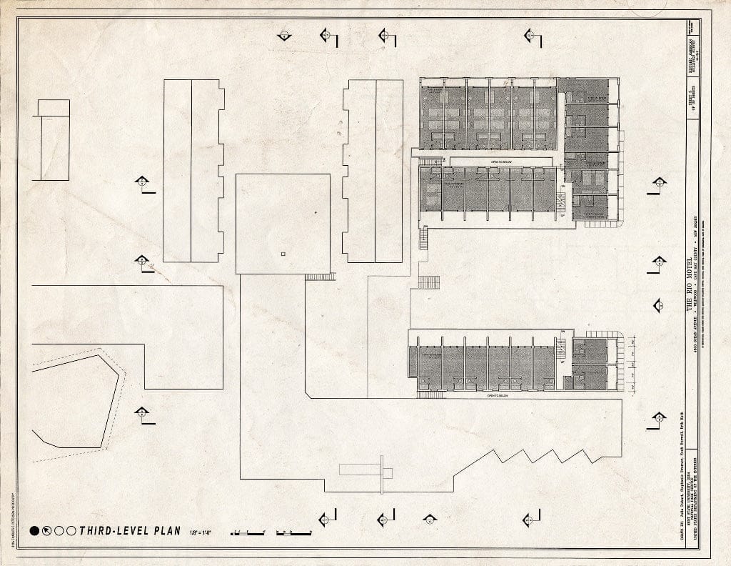 Blueprint HABS NJ-1249 (Sheet 5 of 9) - Rio Motel, 4810 Ocean Avenue, Wildwood, Cape May County, NJ