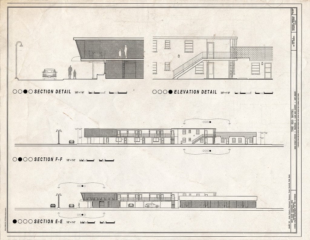 Blueprint HABS NJ-1249 (Sheet 7 of 9) - Rio Motel, 4810 Ocean Avenue, Wildwood, Cape May County, NJ